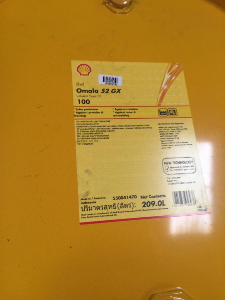 Shell Omala S2 GX-150 209 L (1 Drum) - Sejahtera Oil, Distributor Oli ...